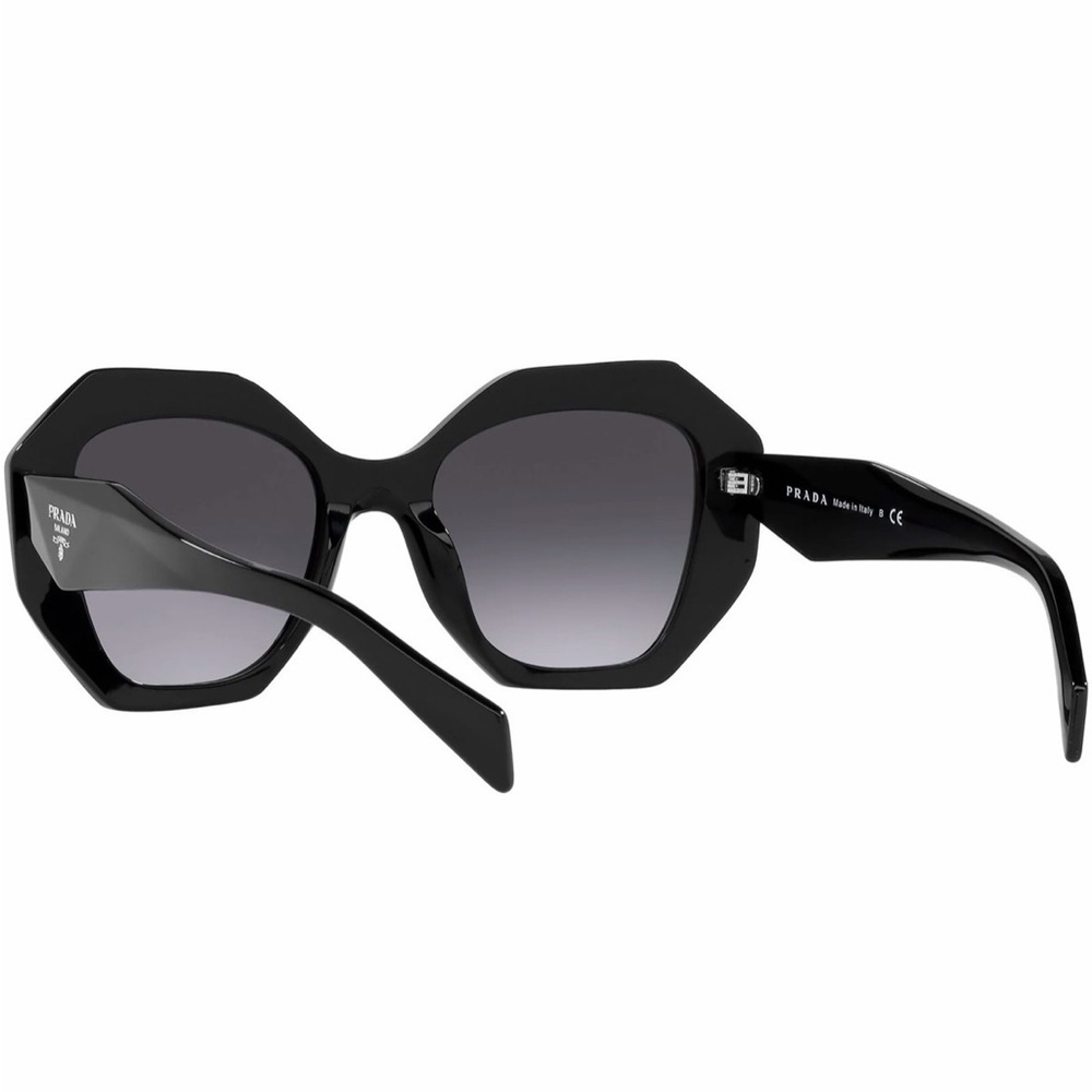 Prada Black Hexagonal Sunglasses